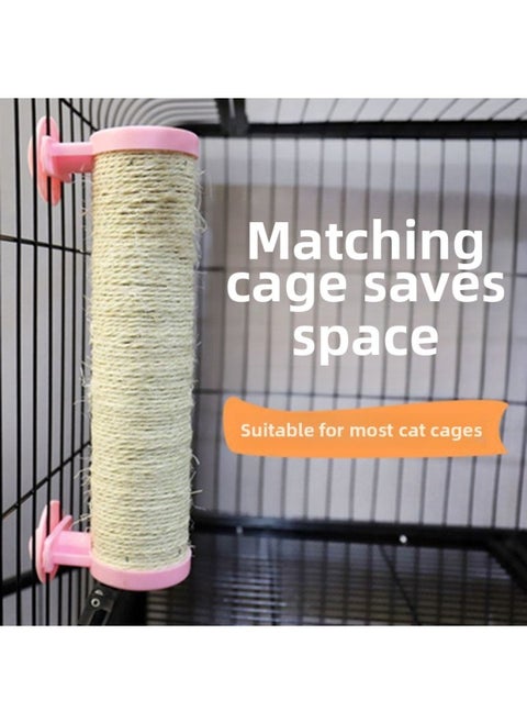 Pet Rabbit Bite-resistant Grinding Claw Ball Dwarf Dwarf Hop-eared Dodgers Rabbit Grasping And Chewing Board Toy-Color:Grinding Column [pink]
