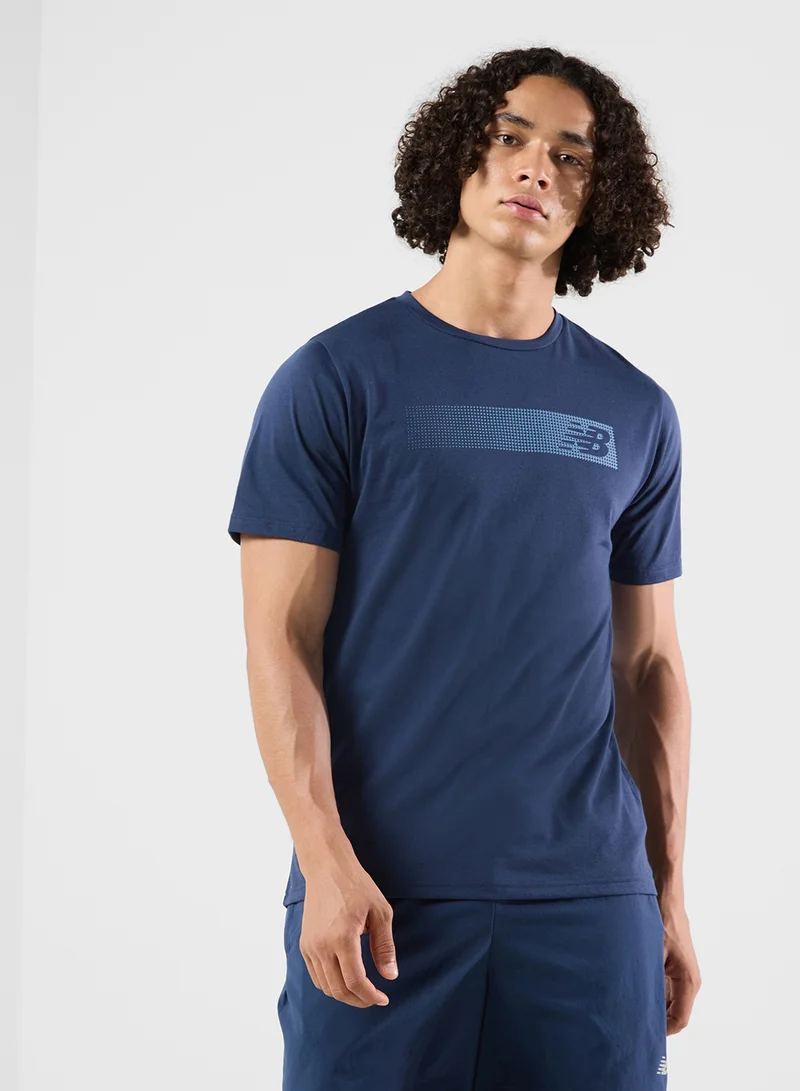 New Balance Essential Heathertech Graphic T-Shirt 3