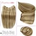 Smartinnov Ombre Highlight 18P60 16inch Clip in Hair Extensions Real Human HairBalayage One Piece Invisible Hair Extensions Ash Blonde to Caramel Blonde for Women Balayage Clip In Hair Extensions 80G - Image 2