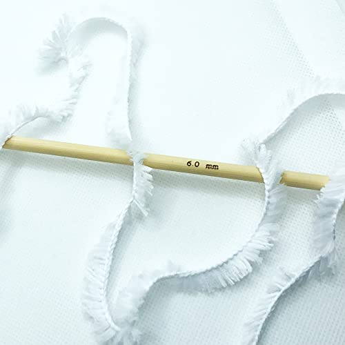 Buvemu Plush Faux Fur Bulky Yarn, Super Soft Fluffy Fuzzy for Knitting Crocheting Crafting, 100 Gram (3.53 Ounces) 109 Yards (100 Meters) (White) - Image 3