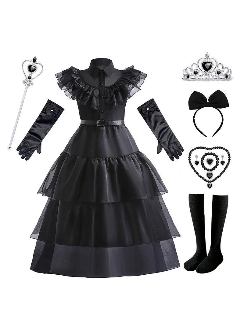 Bluejw Adams Costume Dress Outfits With Accessories Dress Up Set Family Birthday Cosplay Party - Image 1