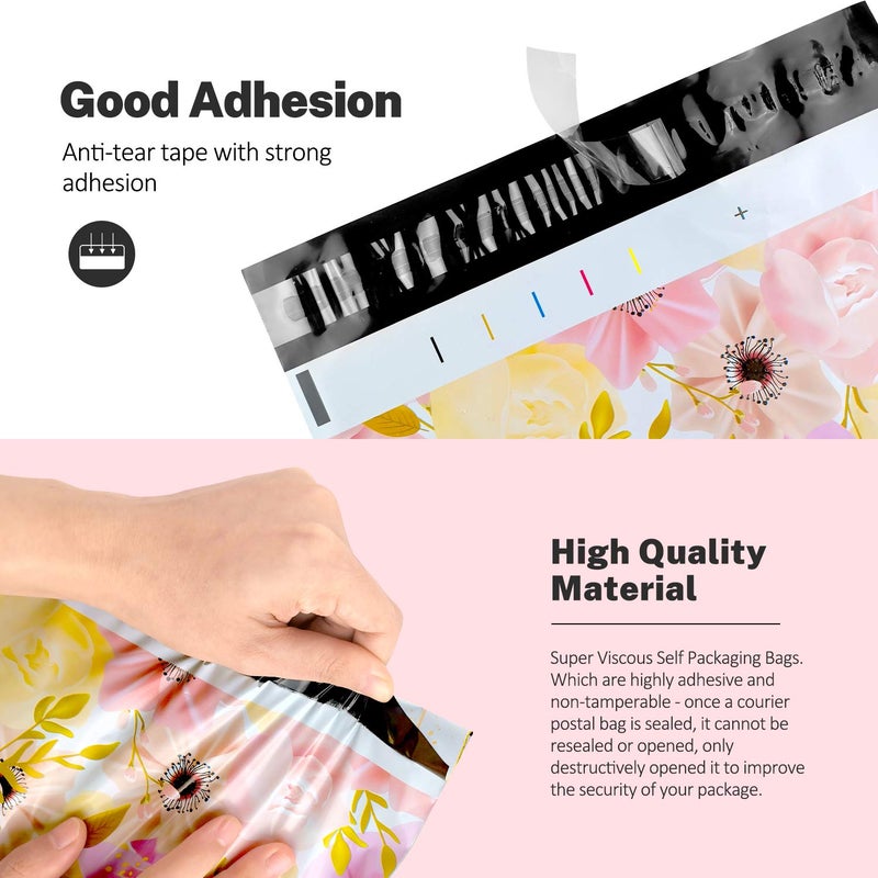 Hatisan 100 Pack Poly Mailers 10x13, Cute Packaging Envelope Mailers Polymailers Packaging for Small Business, Shipping Bags for Clothing Boutique Supplies with Self Seal Strip (Thank You) - Image 3