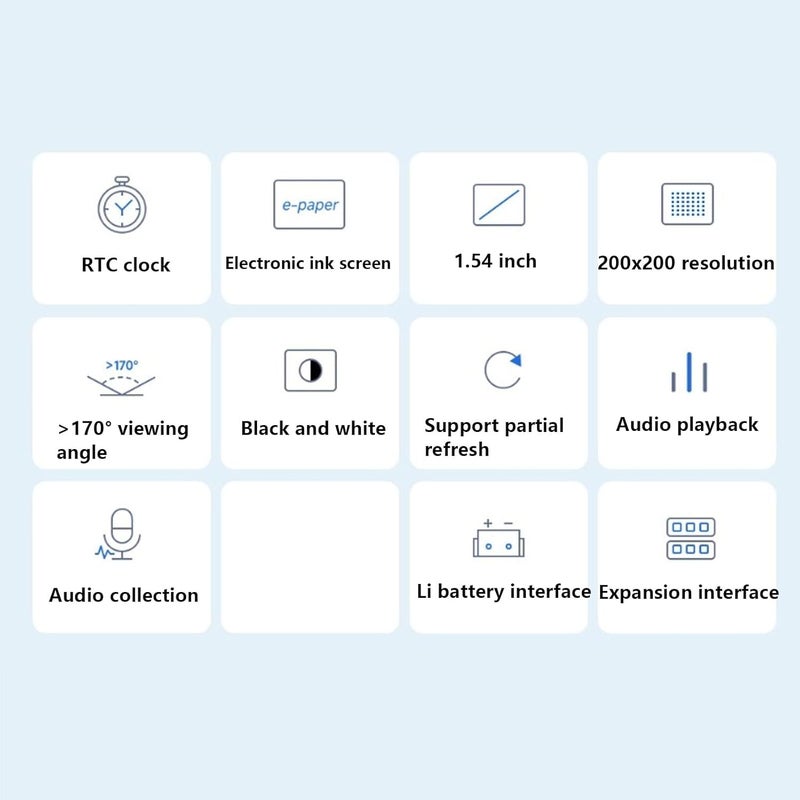 GOWENIC Development Board, 1.54 Inch Electronic Paper Display, 200x200 Resolution, WiFi BLE Development Board for Smart Home - Image 3