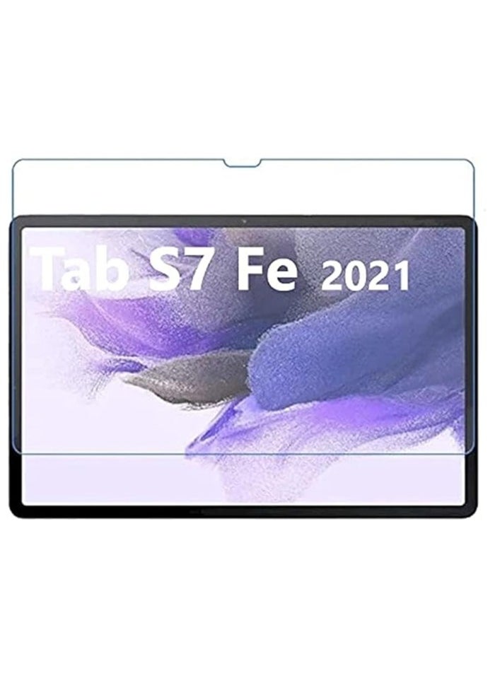 erorex Galaxy Tab S7 FE Screen Protector Clear, Tempered Glass for Galaxy Tab S7 FE 5G (12.4 Inch) SM-T730 / SM-T736B (transparent)  - Image 1