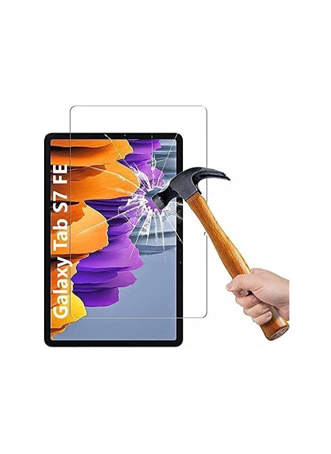 erorex Galaxy Tab S7 FE Screen Protector Clear, Tempered Glass for Galaxy Tab S7 FE 5G (12.4 Inch) SM-T730 / SM-T736B (transparent)  - Image 2