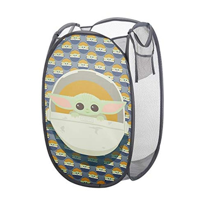 STAR WARS THE MANDALORIAN POP UP HAMPER FEATURING THE CHILD WITH DURABLE CARRY HANDLES 24 H X 23 W X 2 CM