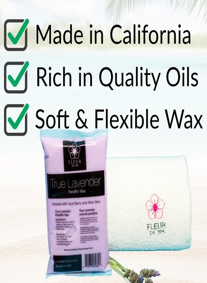 fleur de spa إعادة تعبئة شمع البارافين من فلور دي سبا - معززة بالأساي وزيت جوز الهند وزيت الجوجوبا والألوة - صنع في الولايات المتحدة (إكليل الجبل والنعناع والأوكاليبتوس، 1 رطل) - Image 4