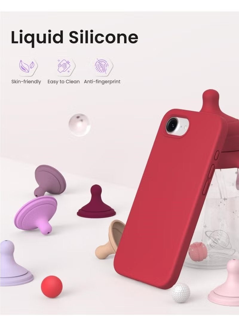 Gulf Trend iPhone 17e Soft Liquid Silicone Case for 6.1 Inch, Premium Microfiber Lining, Shockproof Anti-Scratch Protective Phone Cover, Slim Flexible Lightweight Design, Raised Camera & Screen Bezel Protection, Anti-Fingerprint Finish, Non-Slip Comfortable Grip, Precision Cutouts, Durable Everyday Protection - Image 4