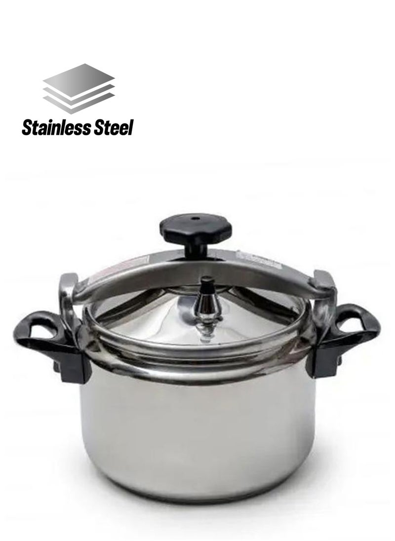 Volcano Steel Pressure Cooker 7 Liters Silver 