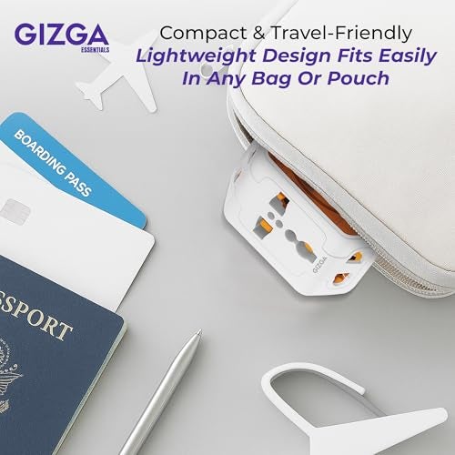 Gizga Essentials 3 Pin Multi Plug Socket | Universal Travel Adaptor with Multiple Charging Ports, 6A Support, Compact Design | for Laptop, Smartphone, Hair Dryer, Iron - Image 5