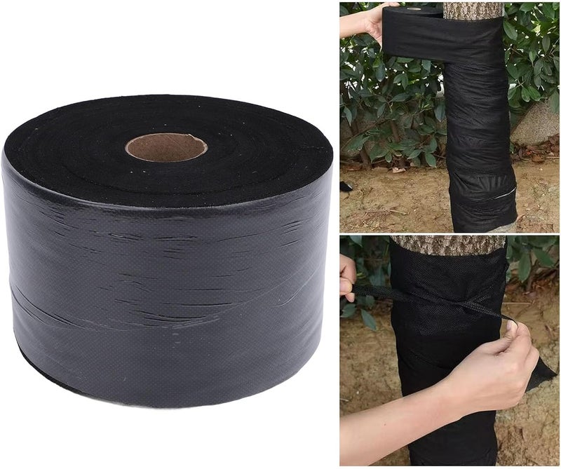 Black Widened Nonwoven Antifreeze Tree Protector Wrap, Winter Proof Guard for Keeping Warm with Tree Antifreeze Wrap (10cm*80m) - Image 2