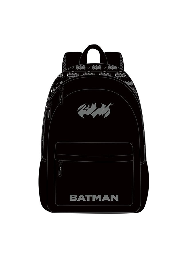Warner Bros. DC Batman 4 Pcs Backpack Set with Lunch Bag, Water Bottle & Pencil Case - Image 1
