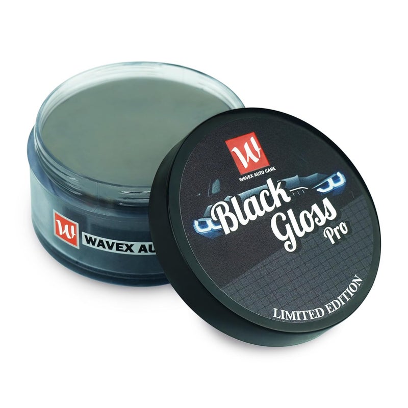 Wavex Black Gloss Pro Car Wax 50g | Premium Wax for Black & Dark Cars, Rich Gloss & Protection