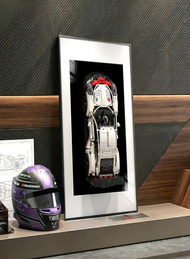 لوحة عرض جدارية من MIYOLU متوافقة مع LEGO Technic 42096، إطار سيارة عمودي كبير للتثبيت على الحائط (السيارة غير متضمنة) - Image 1