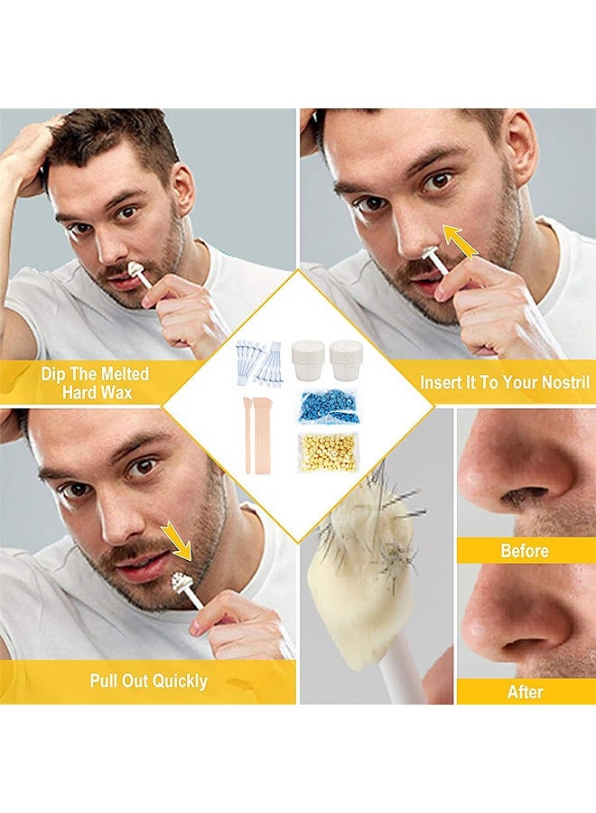 Blue zoo Nose Wax Kit, Nose Ear Hair Instant Removal Kits, Multicolour Wax Beans Kit - Image 5