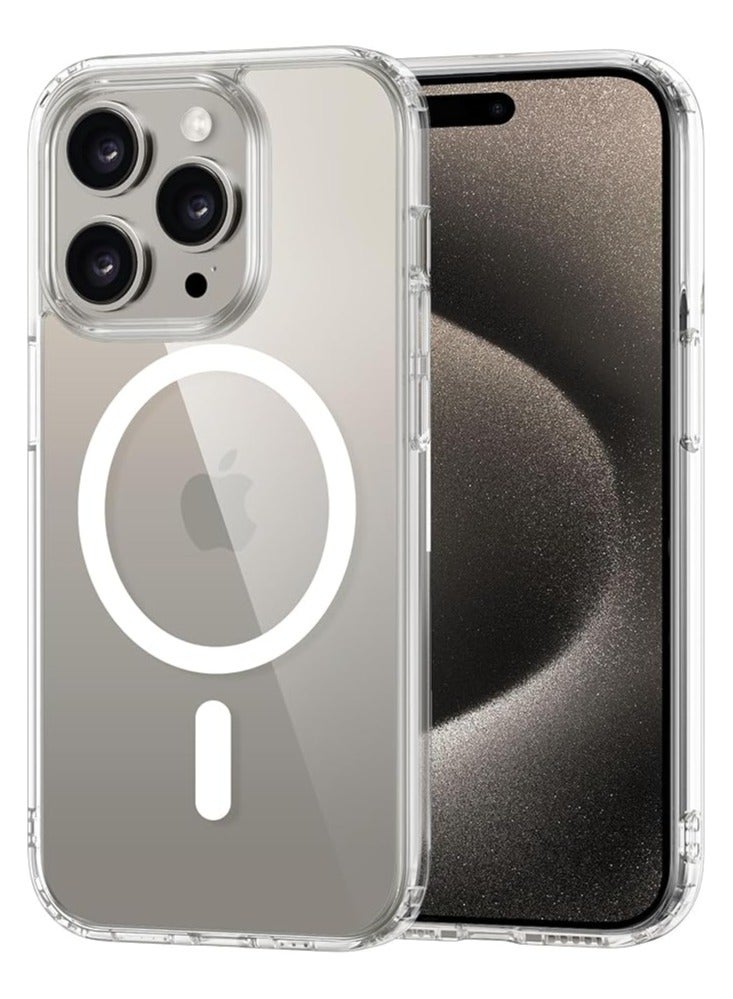 Compatible with iPhone 15 Pro Max Clear Phone Case, Ultra-Thin Anti-Fall Anti-Scratch Anti-Yellow Silicone Protective Cover, for Magsafe Charger, Transparent 6.7 inch Clear  - Image 1