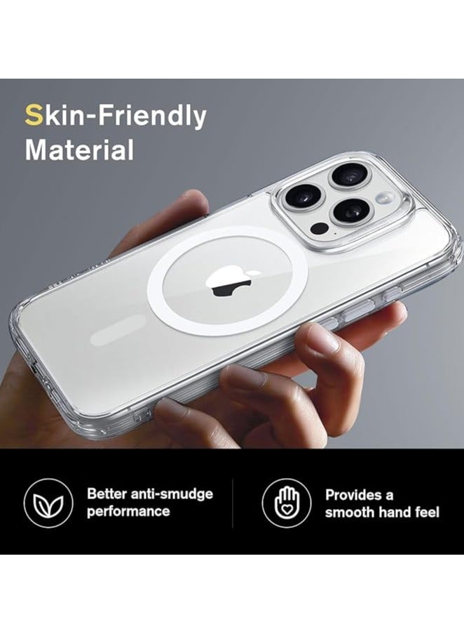 Compatible with iPhone 15 Pro Max Clear Phone Case, Ultra-Thin Anti-Fall Anti-Scratch Anti-Yellow Silicone Protective Cover, for Magsafe Charger, Transparent 6.7 inch Clear  - Image 2