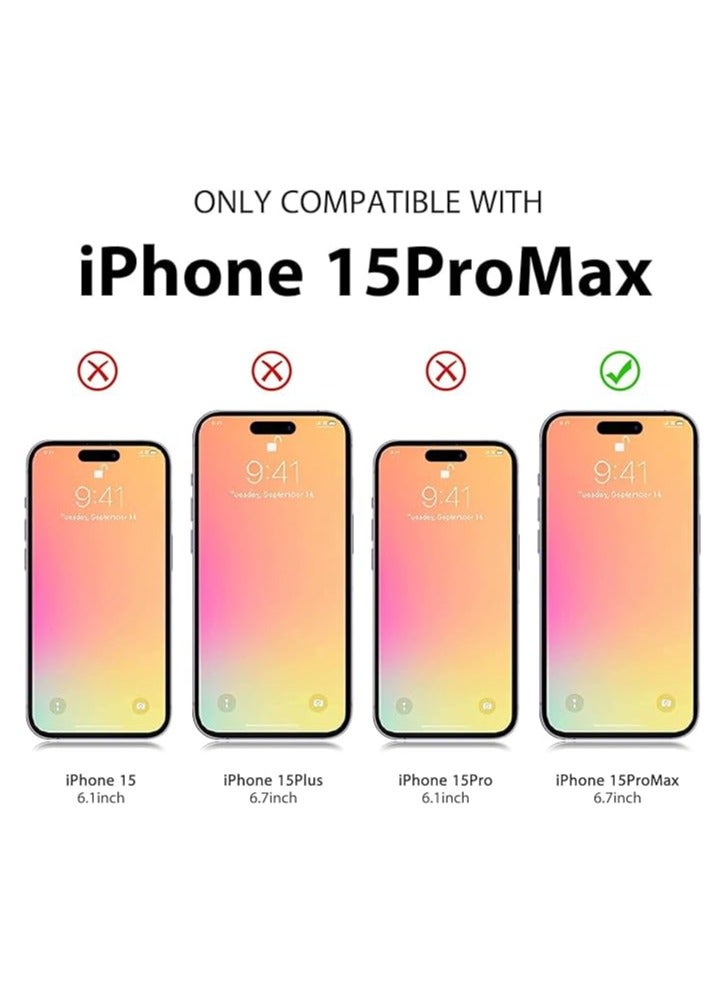 Compatible with iPhone 15 Pro Max Clear Phone Case, Ultra-Thin Anti-Fall Anti-Scratch Anti-Yellow Silicone Protective Cover, for Magsafe Charger, Transparent 6.7 inch Clear  - Image 4