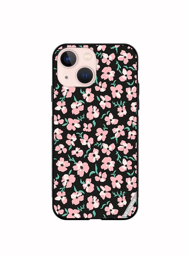 VR CREATIVE Protective Case Cover For Apple iPhone 13 mini Flower Design Multicolour - Image 1