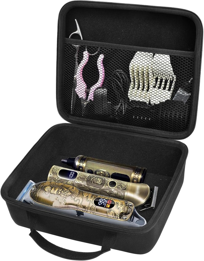 Comecase Case Compatible with Ufree/for EHJYO/for Suttik Trimmer for Men, Cordless Hair Clippers Travel Storage Holder for Professional T-Blade, Nose Hair, Beard Trimmer Set and Accessories - Bag Only