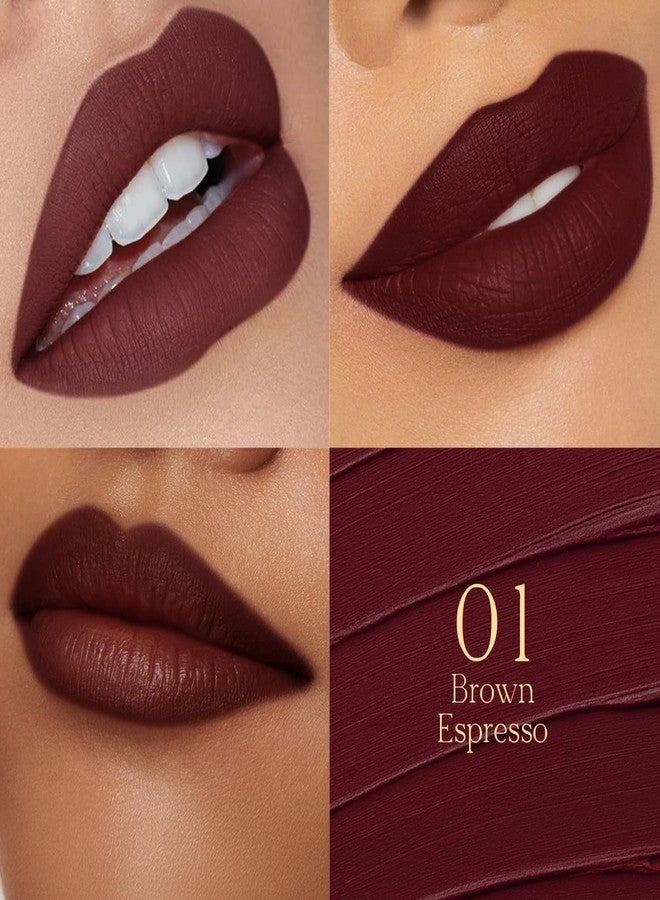 Glam 21 Glam21 Adore Creamy Matte Lipstick for Women, 3.5gm | Smudge & Transfer Proof | Intense Color & Bold Finish | Smooth & Light Weight | Up to 12H |Brown Espresso - Image 4