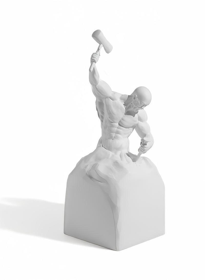 Self Carving Inspirational Resin Statue for Bookshelf Decorative Objects Bedroom  - Image 1