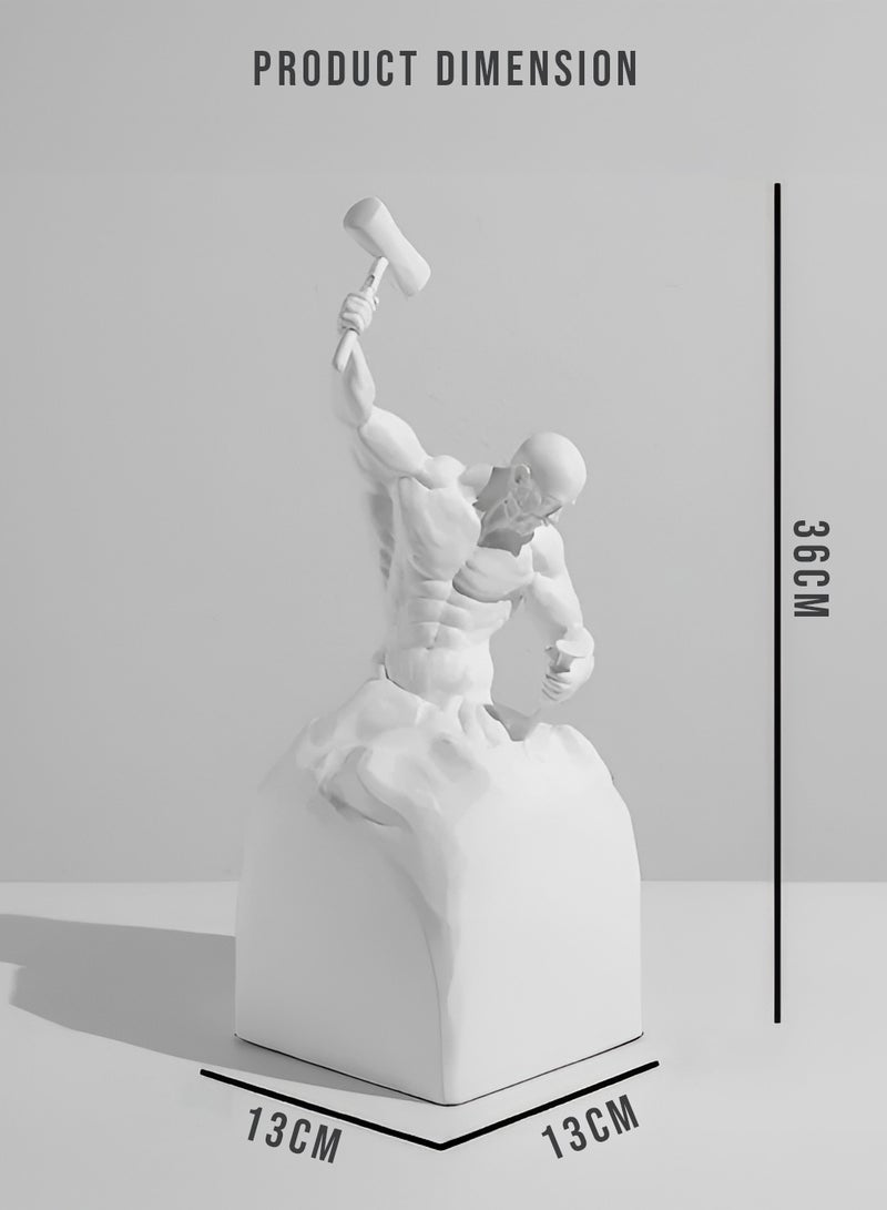 Self Carving Inspirational Resin Statue for Bookshelf Decorative Objects Bedroom  - Image 2