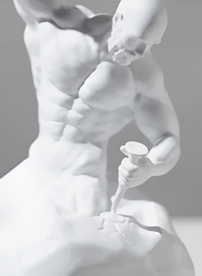 Self Carving Inspirational Resin Statue for Bookshelf Decorative Objects Bedroom  - Image 4