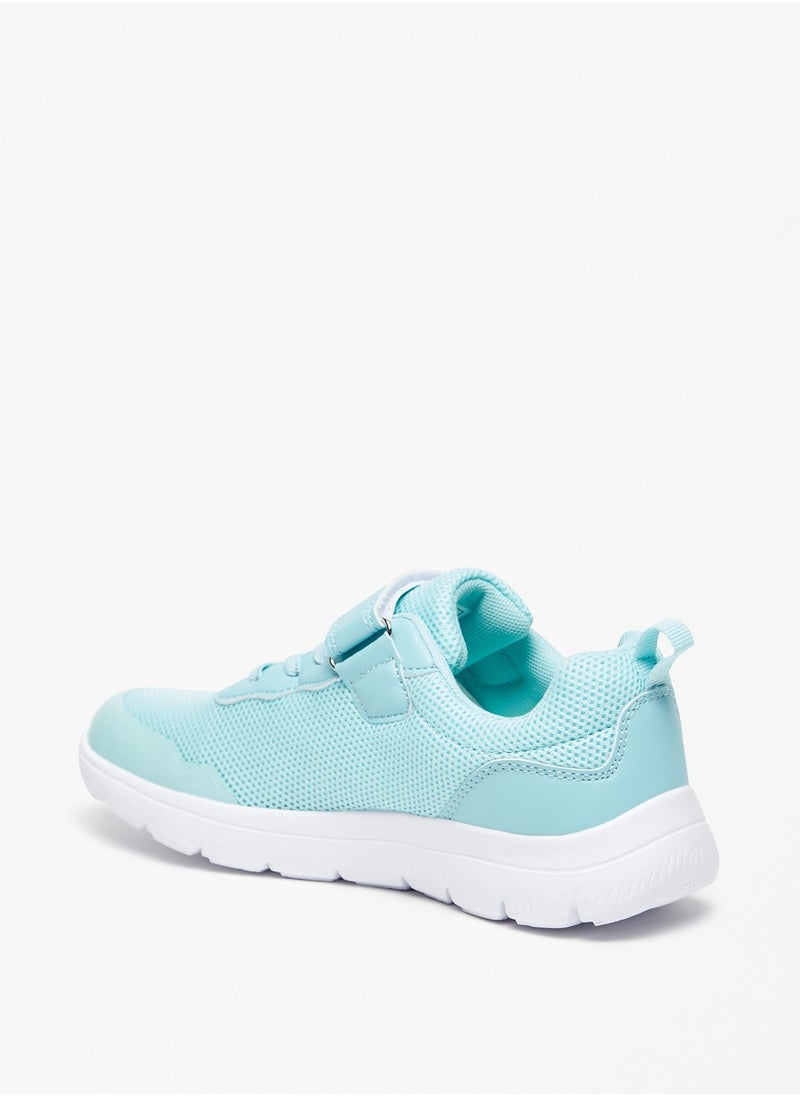 Oaklan by Shoexpress - Girls Logo Print Sports Shoes with Hook and Loop Closure - Image 1