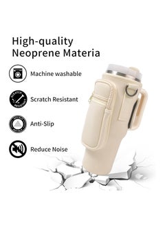 Bukela Water Bottle Holder with Shoulder Strap, for Stanley 40 oz Tumblers, with handle, with phone pocket and adjustable shoulder strap, Tumbler Accessory, for Stanley, Outdoor Water Bottle Holder  - Image 2