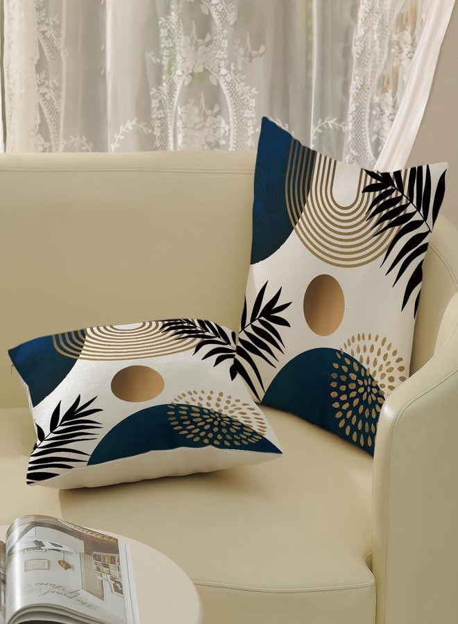 OFIRD Boho Pillow Covers 20x20 Set of Mid Century Black Gold Navy Blue Geometric Throw Pillow Covers Outdoor Decor, Abstract Modern Bohemian Farmhouse Linen Decorative Cushion Cover for Home Sofa - Image 4