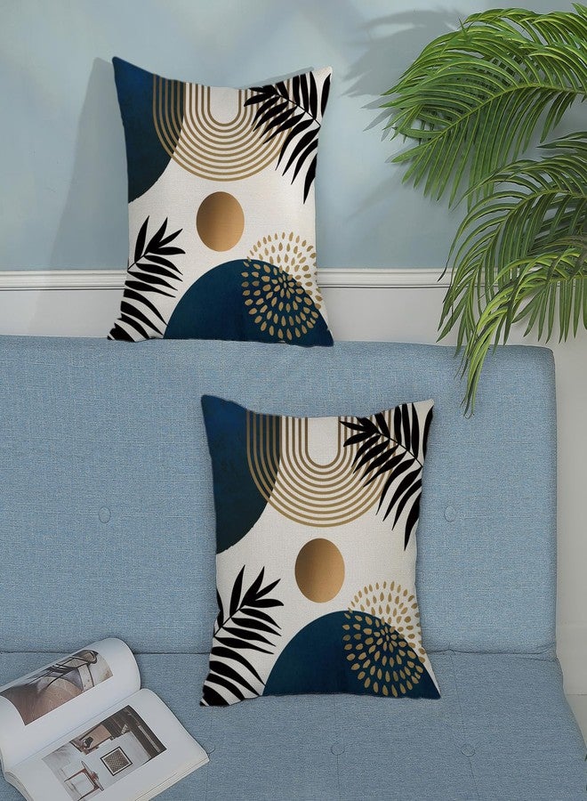 OFIRD Boho Pillow Covers 20x20 Set of Mid Century Black Gold Navy Blue Geometric Throw Pillow Covers Outdoor Decor, Abstract Modern Bohemian Farmhouse Linen Decorative Cushion Cover for Home Sofa - Image 3