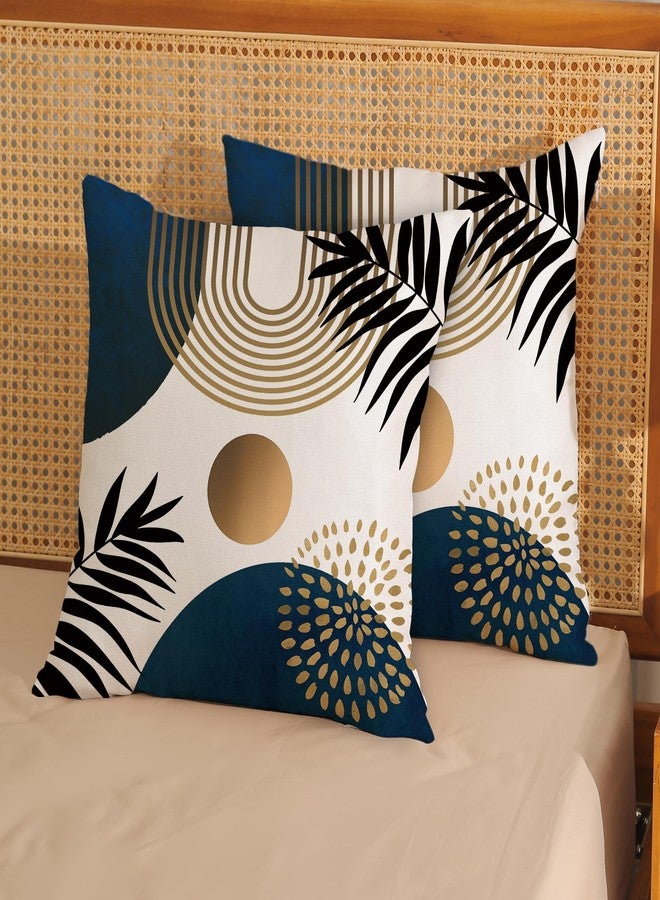 OFIRD Boho Pillow Covers 20x20 Set of Mid Century Black Gold Navy Blue Geometric Throw Pillow Covers Outdoor Decor, Abstract Modern Bohemian Farmhouse Linen Decorative Cushion Cover for Home Sofa - Image 2