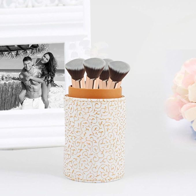 TRIXES Flat Top Kabuki Make Up Brush for Liquid Powder or Cream Makeup Blender Buffer Brush for Foundation Blusher and Concealer Premium Quality Synthetic Bristles