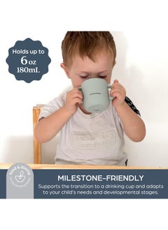 dreambaby Silicone 3-In-1 Sippy Cup With Straw, Open Training Cup, And Snack Cup - Spill Proof Baby Snack Food Container  - Image 3