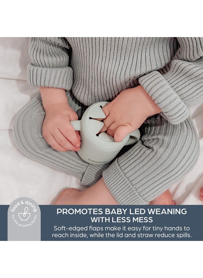 dreambaby Silicone 3-In-1 Sippy Cup With Straw, Open Training Cup, And Snack Cup - Spill Proof Baby Snack Food Container - Image 4