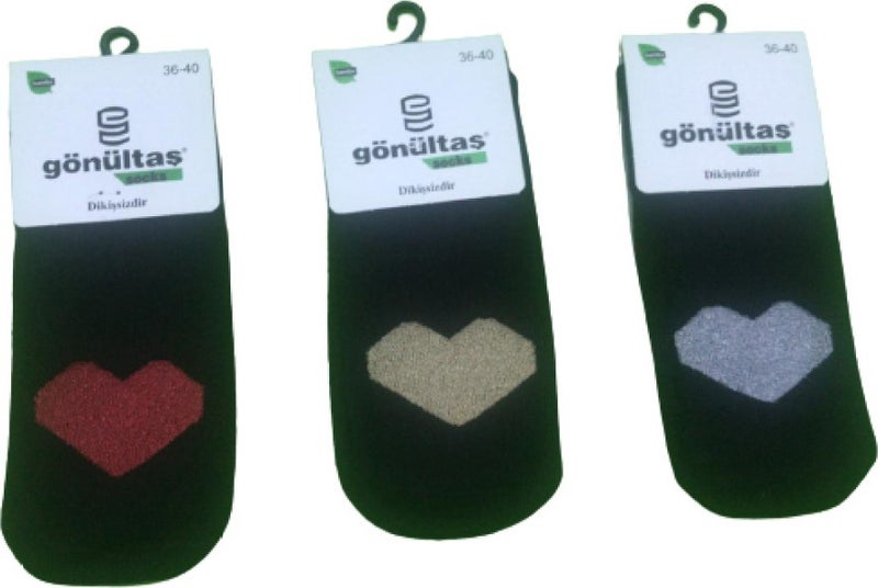 Gönültaş 12 Double Towel Bamboo Booties Socks 
