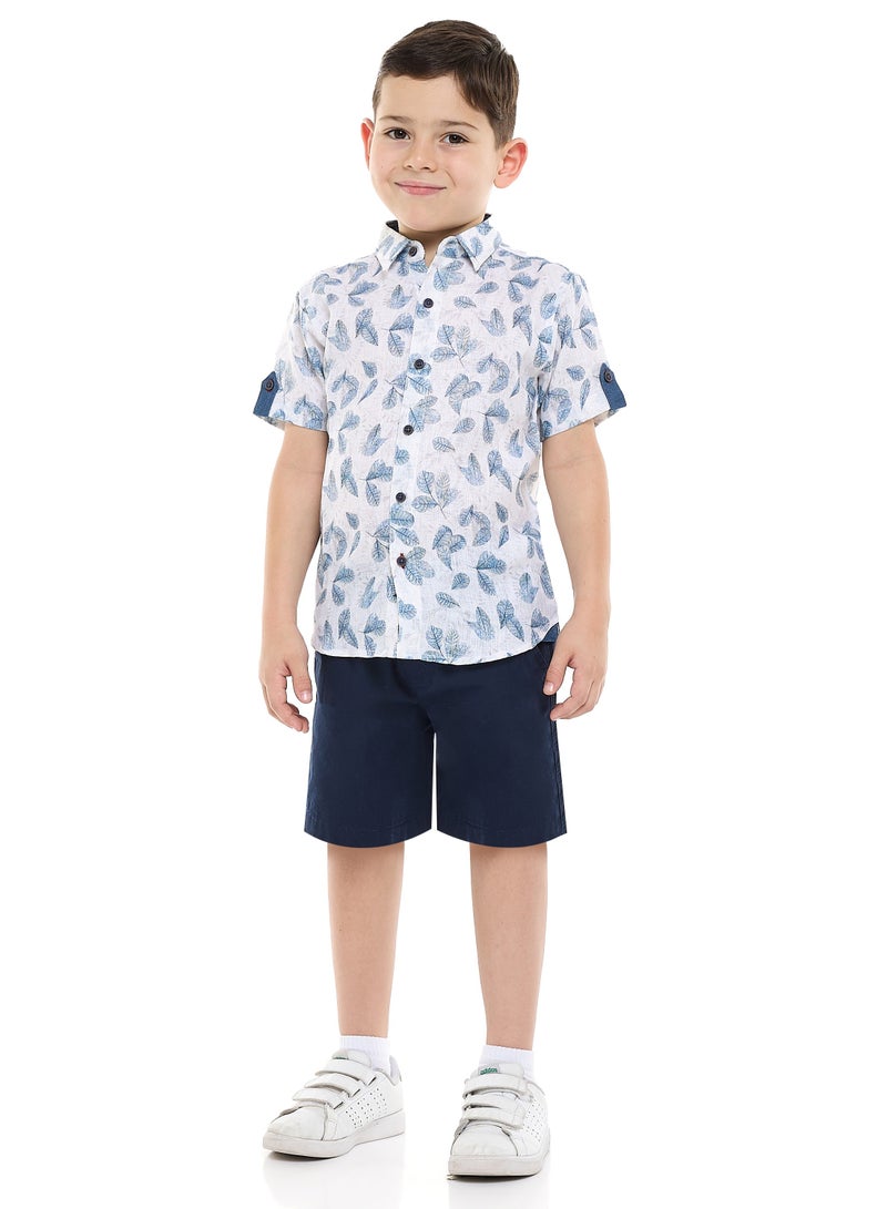 فكتور اند جين فيكتور وجين طقم قميص بأكمام قصيرة مطبوع وشورت قطعتين - Image 5