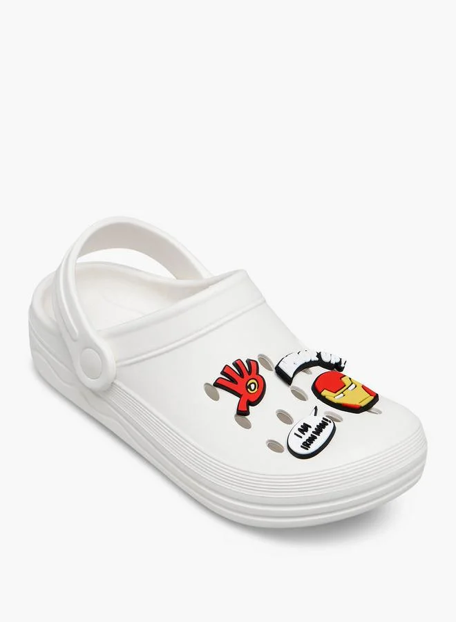 مارفل Boys Iron Man Jibbitz Charm Clogs