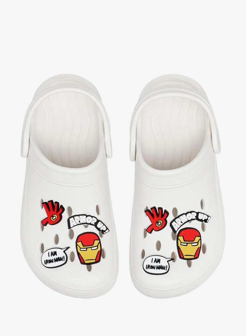 مارفل Boys Iron Man Jibbitz Charm Clogs