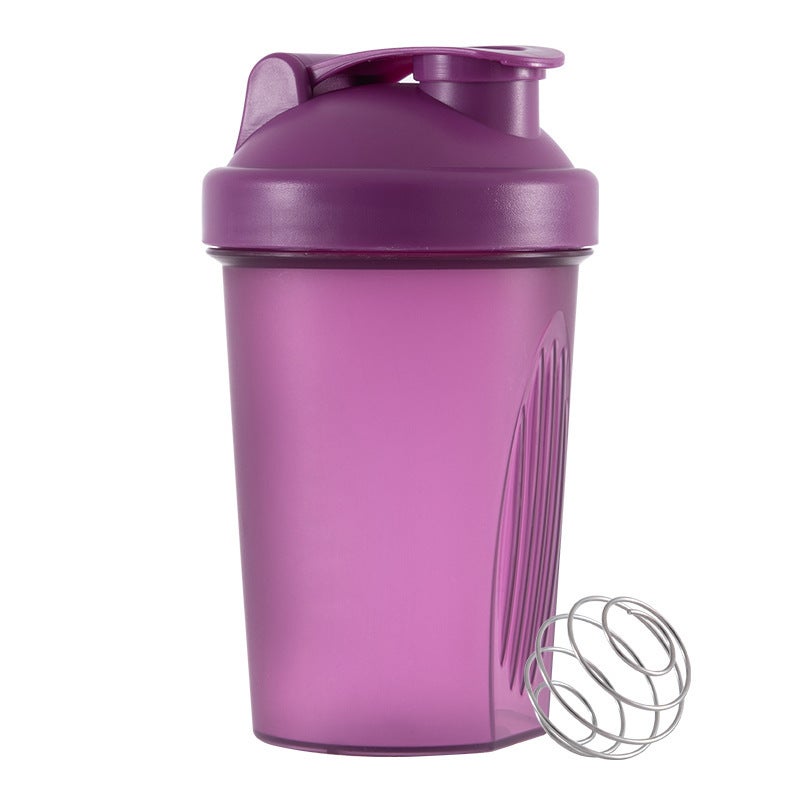 400ml Protein Shaker Sports Bottle Purple full color without handle 