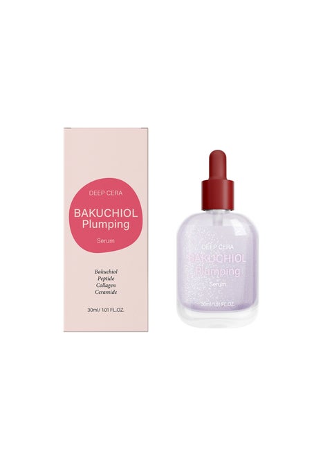 Bakuchiol Plumping Serum – Pore and Wrinkle Minimizer with Bakuchiol | Retinol Alternative for Sensitive Skin | Enhances Firmness and Elasticity with Ceramide and Peptides, 1.01oz / 30ml