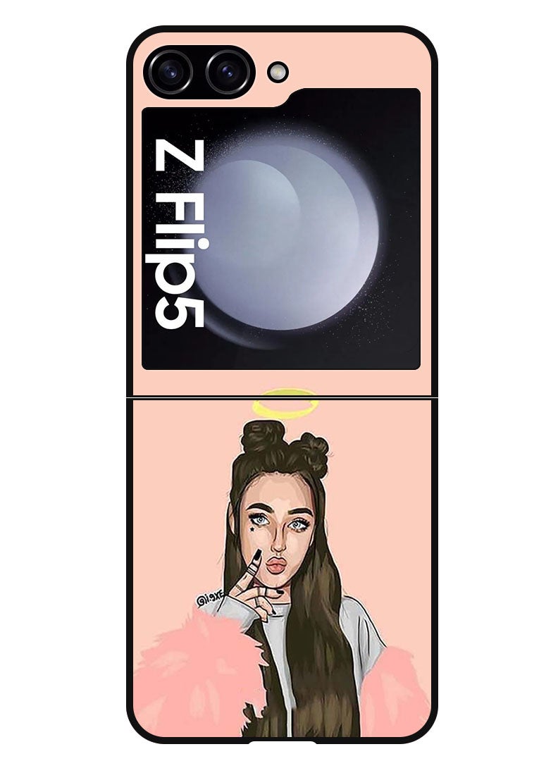 Theodor Protective Case Anti Scratch Shock Proof Bumper Cover For Samsung Galaxy Z Flip 5 Princess - Image 1