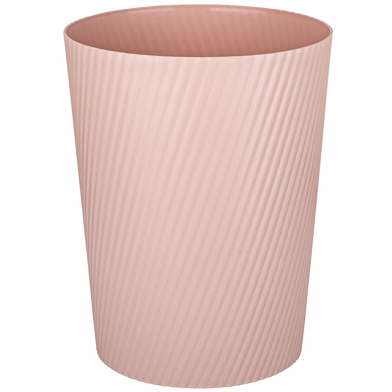 UUJOLY Small Trash Can Wastebasket Garbage Can Container Bins for Bathrooms Laundry Room Kitchens Offices Kids Rooms Dorms Pink - Image 2