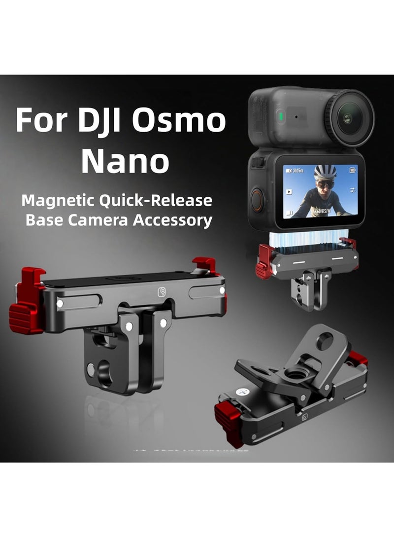 جبل الإفراج السريع المغناطيسي لـ DJI Osmo Nano ، مع مخابل قابلة للطي 1/4 محول الإفراج السريع عن ثقب المسمار المعدني لـ DJI Osmo Nano - Image 2