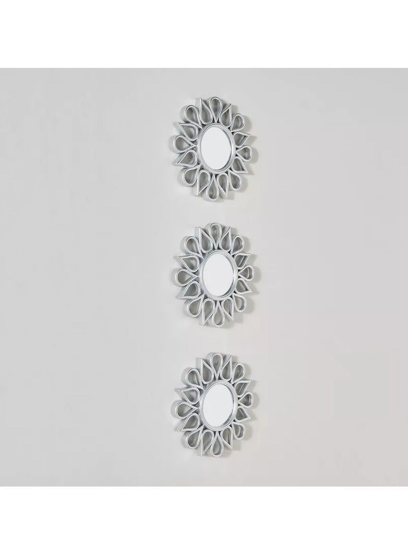 هوم بوكس طقم مرآة فايز المزخرفة المكون من 3 قطع - 25 سم - Image 1