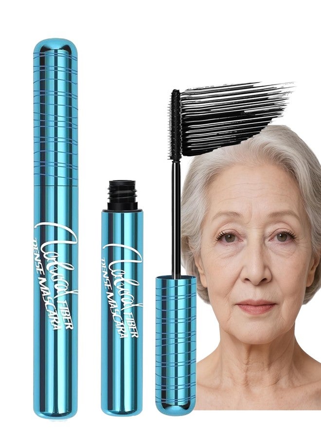 DuaTana Mascara for Older Women 60 Plus,Black Waterproof Mascara Lengthening for Seniors,Prime Mascaras Volumizing Hypoallergenic Máscara with Thinning Lashes for Sensitive Eyes, Smudge-proof Long Lasting - Image 1