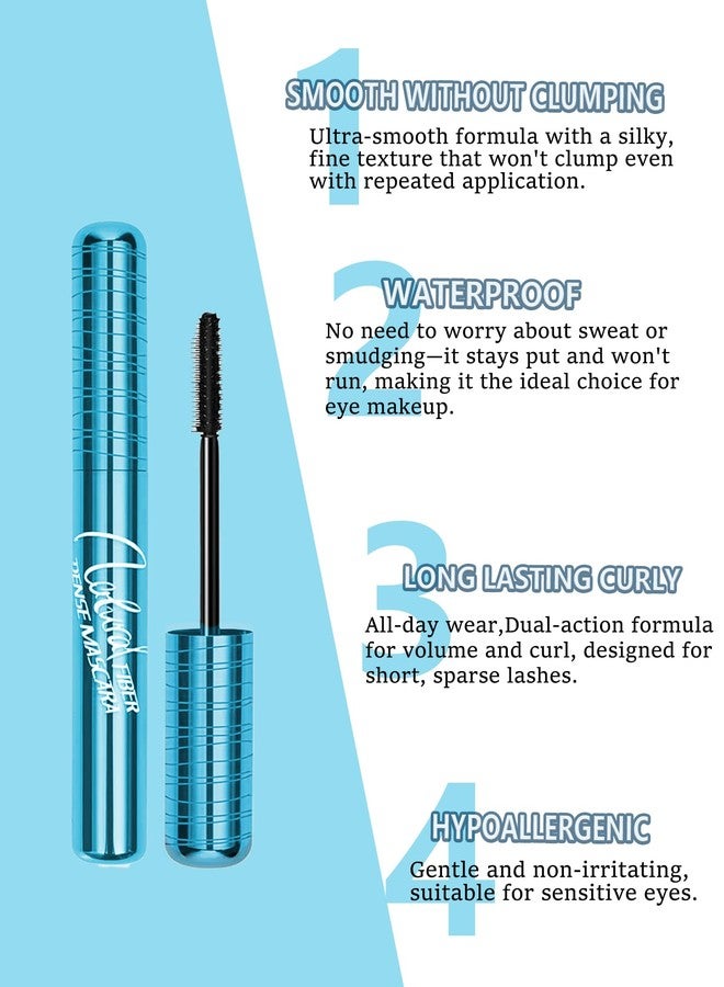 DuaTana Mascara for Older Women 60 Plus,Black Waterproof Mascara Lengthening for Seniors,Prime Mascaras Volumizing Hypoallergenic Máscara with Thinning Lashes for Sensitive Eyes, Smudge-proof Long Lasting - Image 3