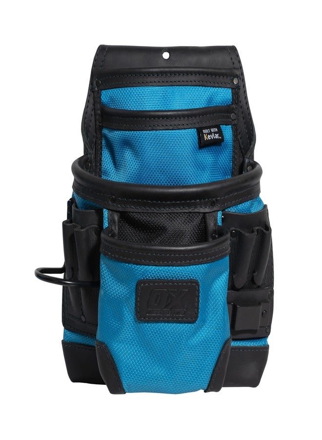 OX Tools Ultimate 10 Pocket Leather & Nylon Fastener Pouch, Top-Grain Leather & Kevlar Reinforcements - Image 1