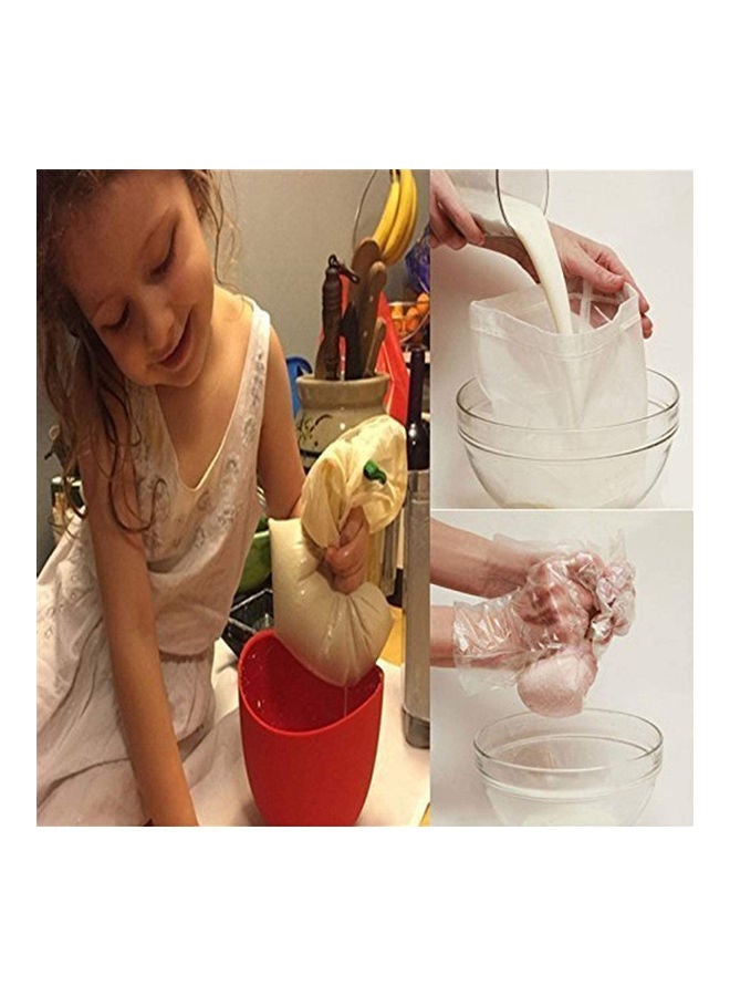 AMERTEER 2 Piece Pro Quality Nut Milk Bag White 40grams - Image 5